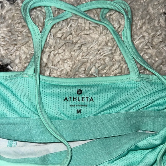 Athleta teal aqua workout top - Picture 3 of 4